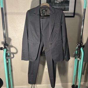 A beautiful grey two piece suit and pant set from Victoria Secret.